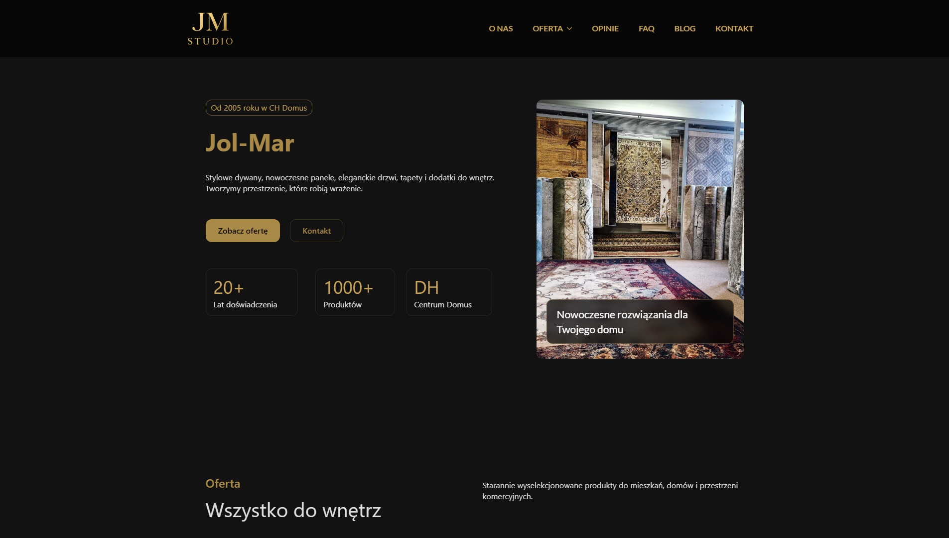 JM Studio (Jol-Mar) – Dywany, panele, drzwi i tapety