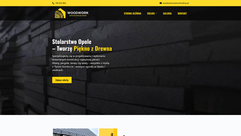 Woodwork Construction – stolarstwo Opole